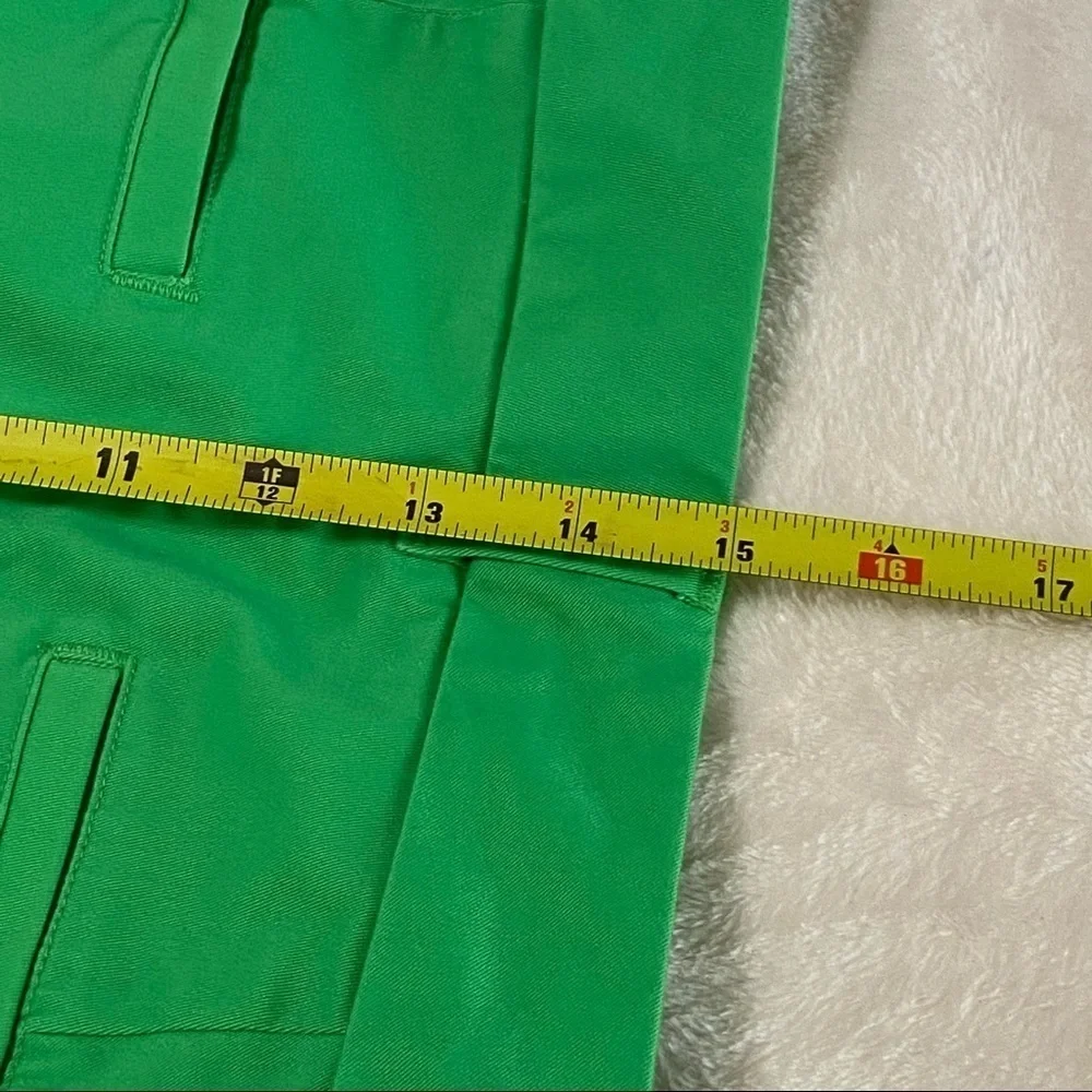 CROWN & IVY / Green Twill Shorts Size 6 - Picture 8 of 11